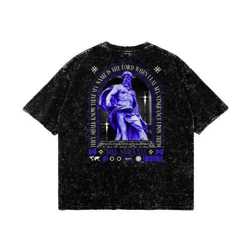 Ezekiel 25:19 Blue Oversize Tee