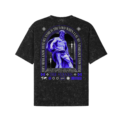 Ezekiel 25:19 Blue Oversize Tee