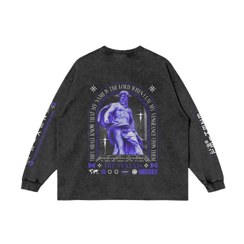 Ezekiel 25:19 Blue Long Sleeve
